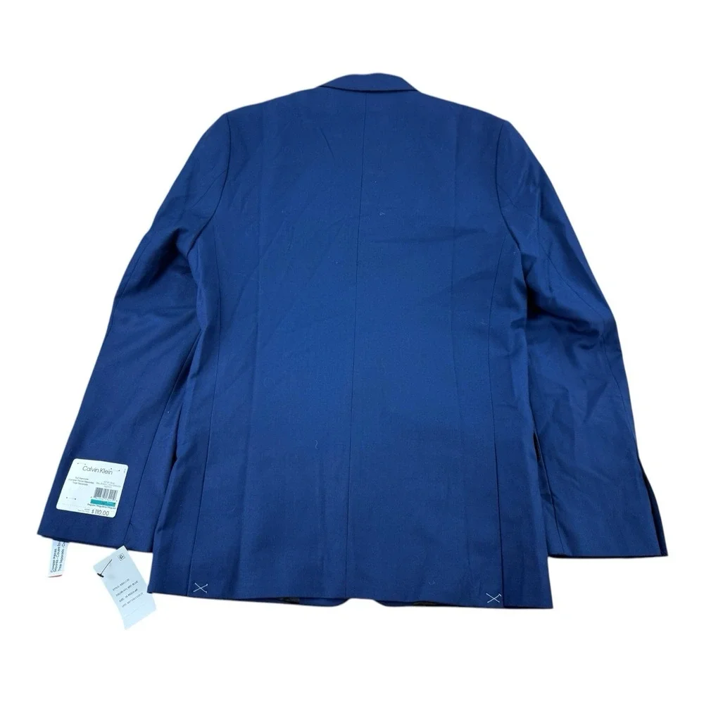 Calvin Klein Youth 16R Blazer Blue 2-Button Peak Lapel‎ Double Vent NWT